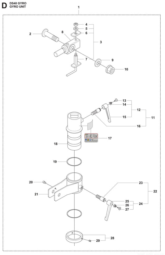 DS 40 Gyro Unit Assembly Parts