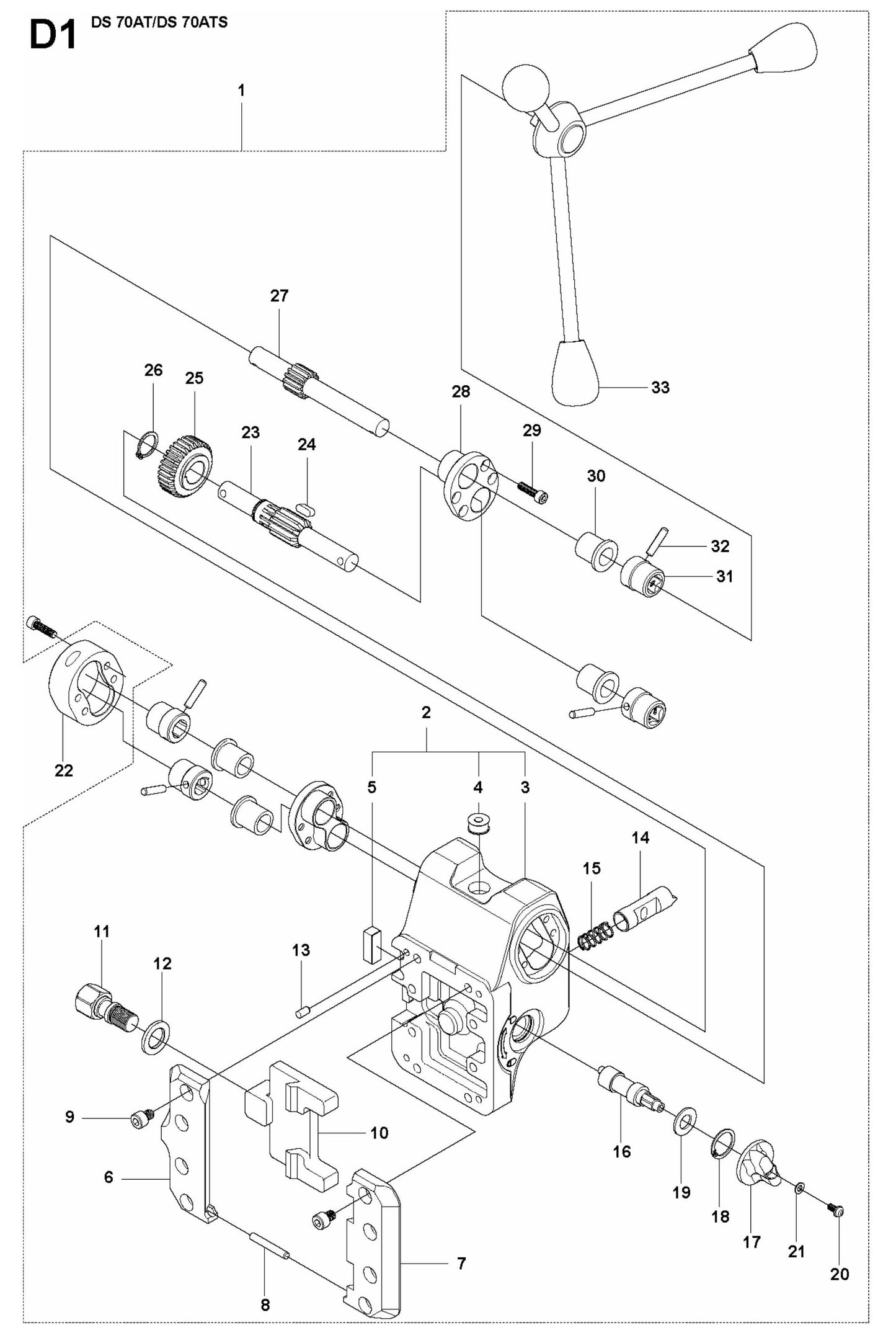 DS 70AT Carriage Assembly Parts