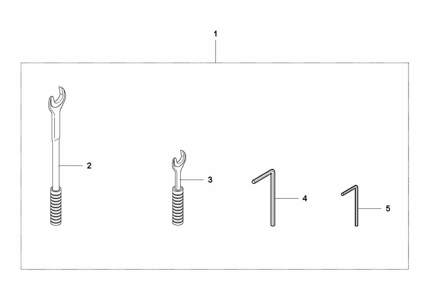 DS 70ATS Toolkit Assembly Parts by Husqvarna