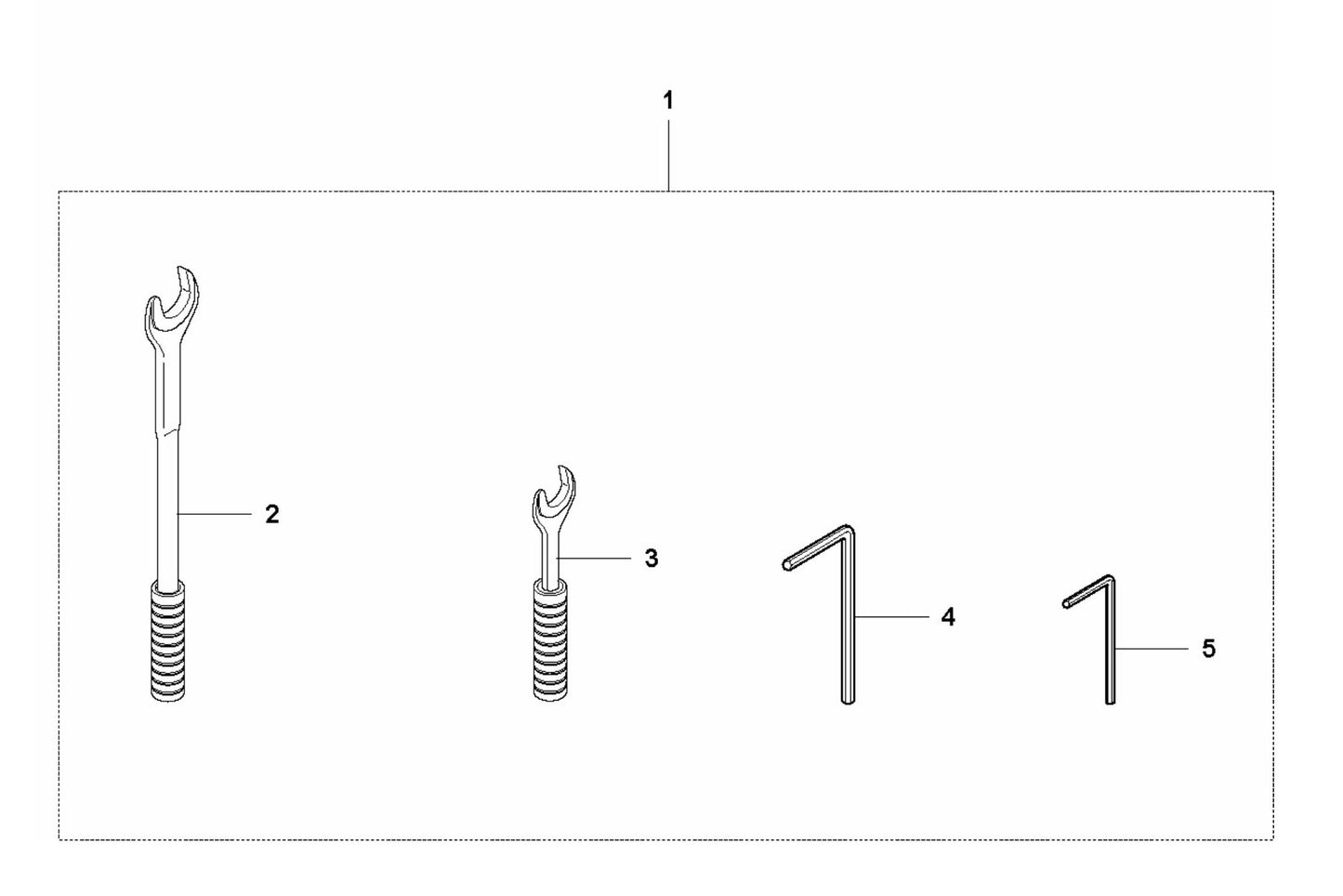 DS 70AT Toolkit Assembly Parts by Husqvarna