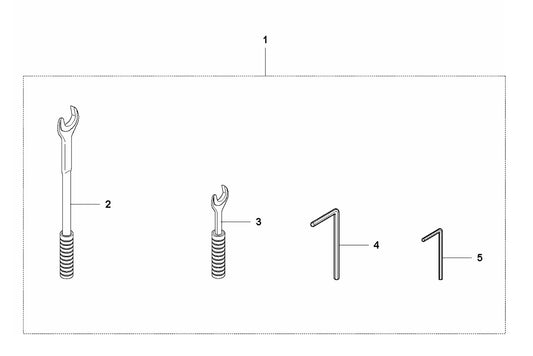 DS 70AT Toolkit Assembly Parts by Husqvarna