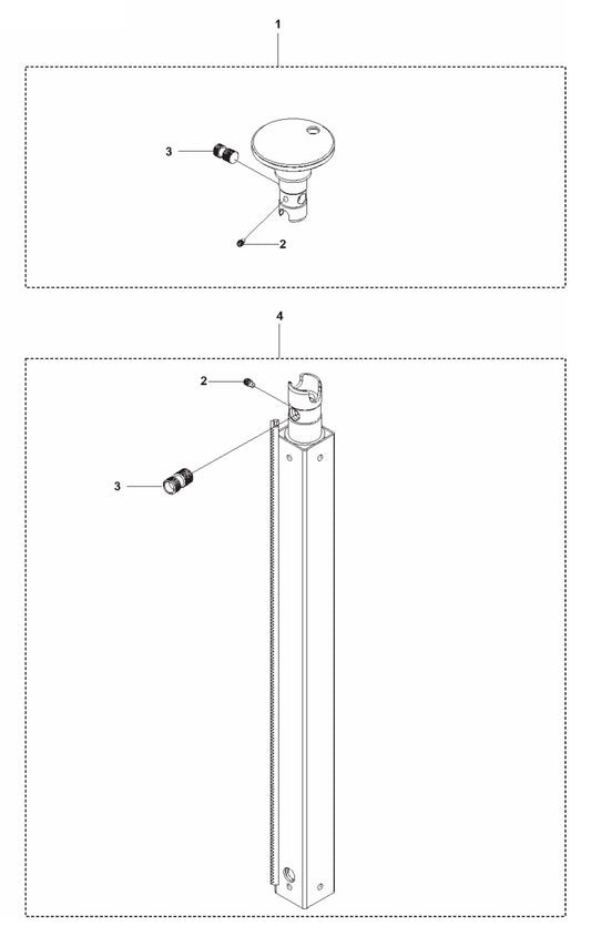 DS70 Gyro Expandable Pole Assembly Parts by Husqvarna