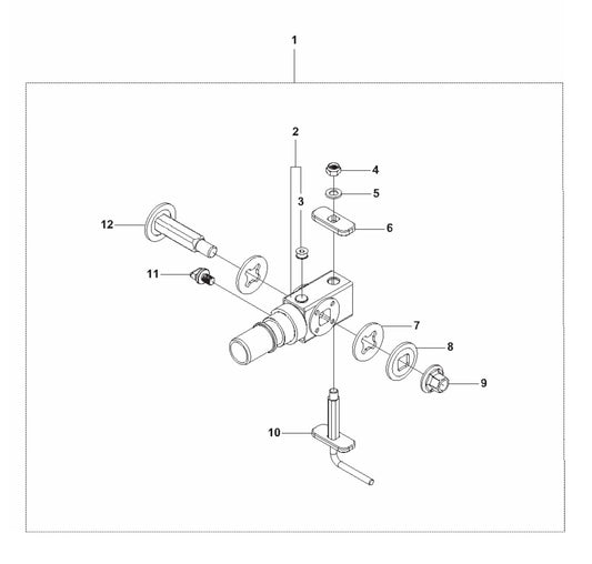 DS70 Gyro Unit 2 Assembly Parts by Husqvarna