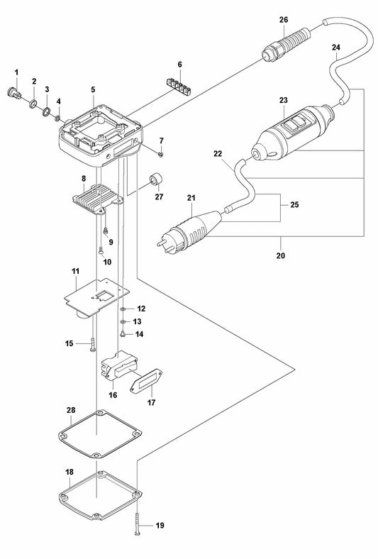 DM 400 Electrical Assembly Parts by Husqvarna