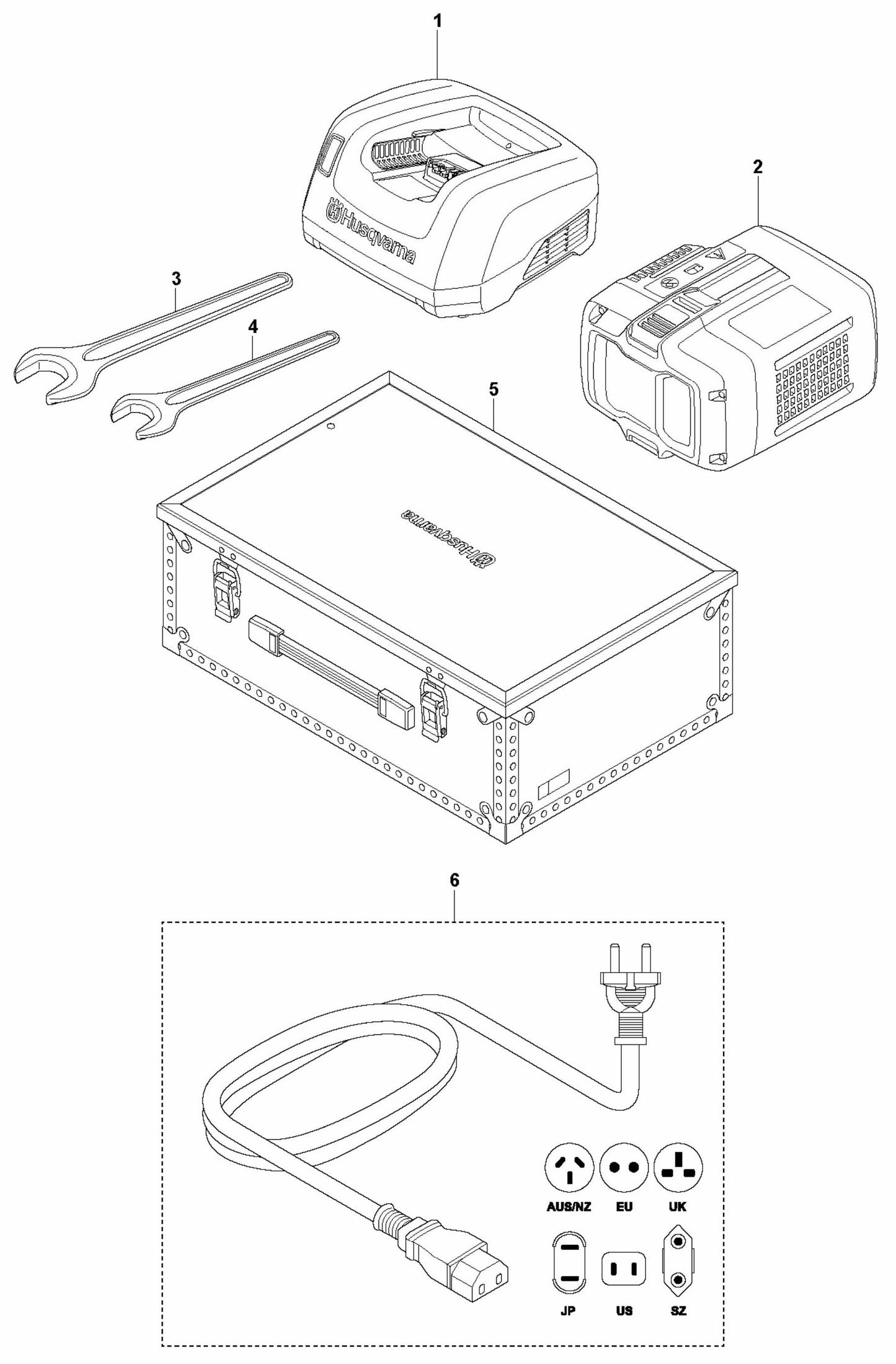 DM 540i Accessories Assembly Parts by Husqvarna