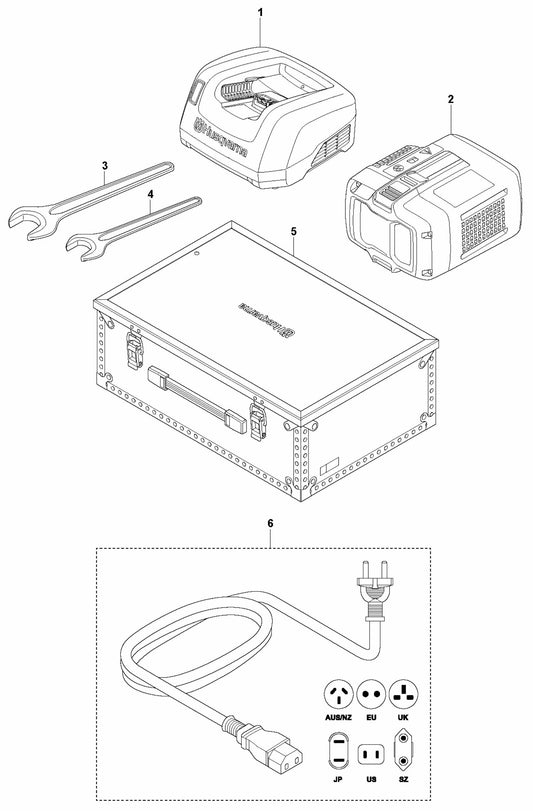 DM 540i Accessories Assembly Parts by Husqvarna