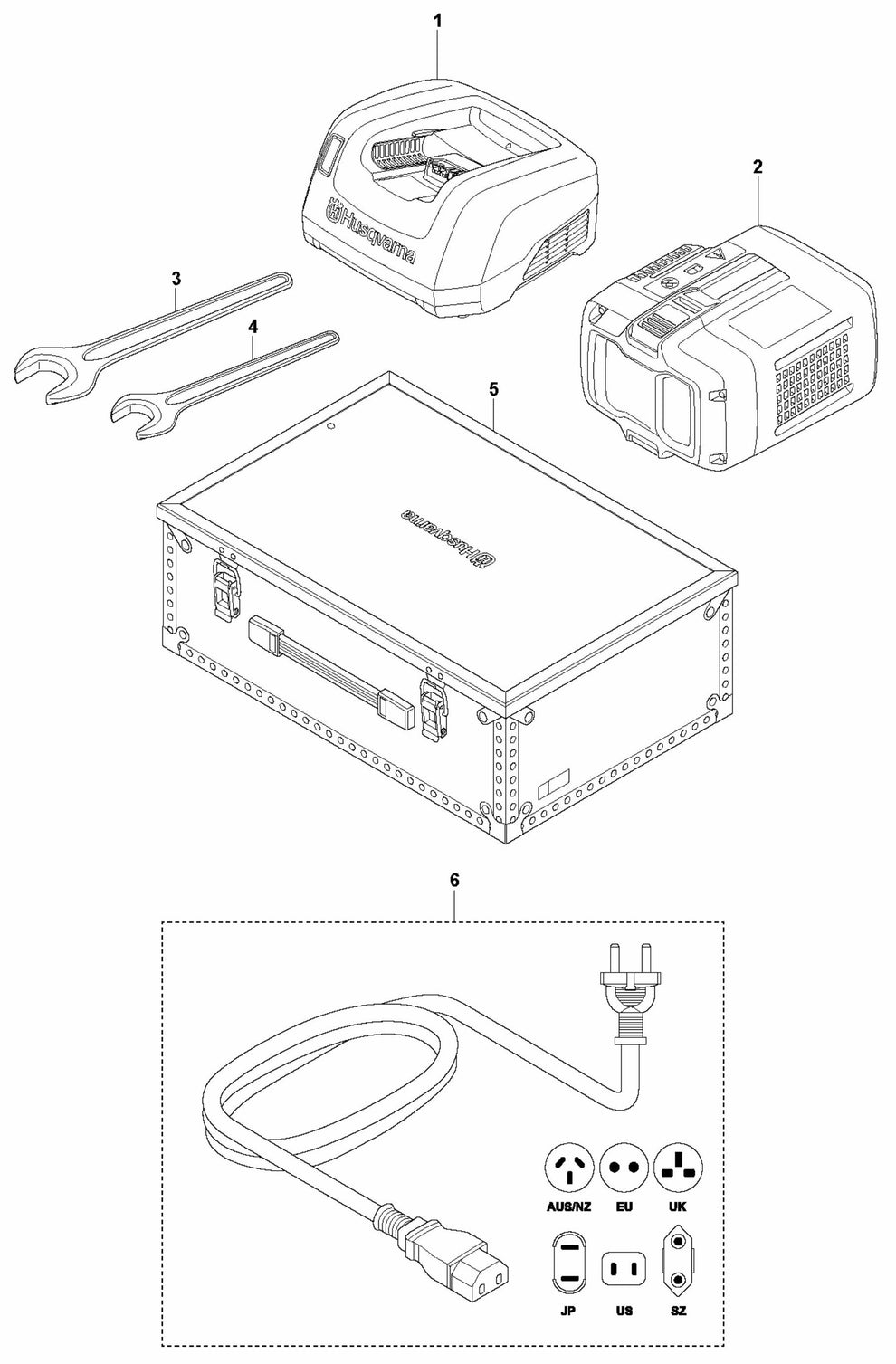 DM 540i Accessories Assembly Parts by Husqvarna