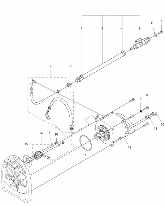 DM 700 Motor Assembly Parts by Husqvarna