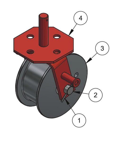 WB1224 Double Flange Wheel Assembly Parts by Allen Engineering