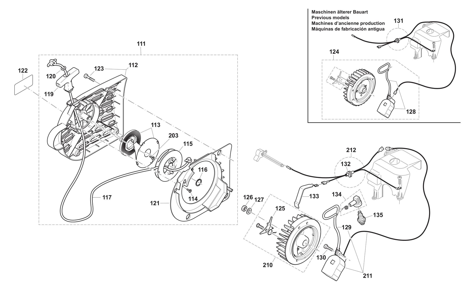 DPC8112 Starter, Ignition Assembly Parts