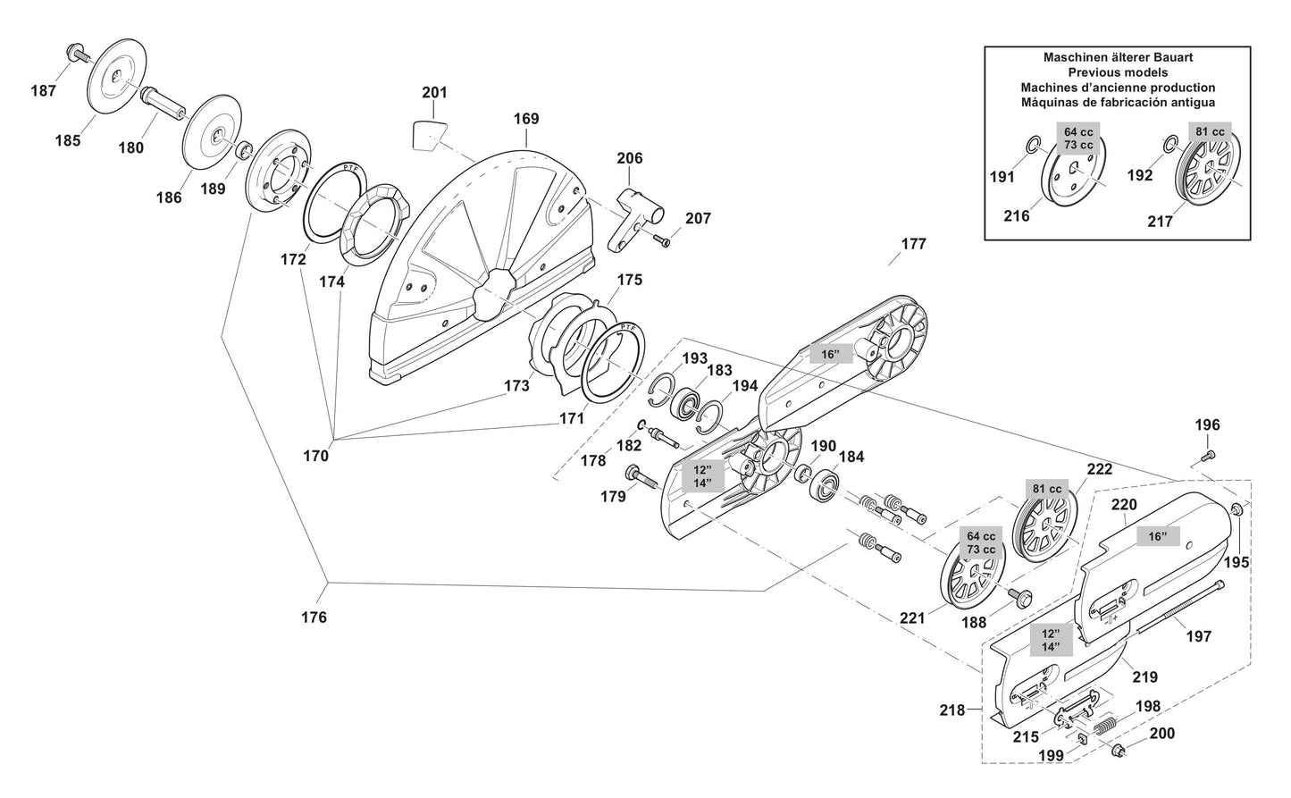 DPC8112 Cutting Device, Protection Hood Assembly Parts