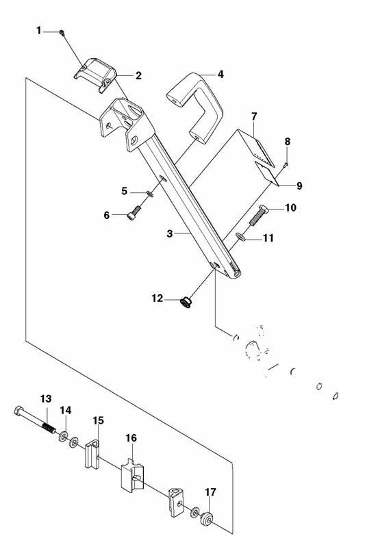 DS 150 Back Support Assembly Parts By Husqvarna