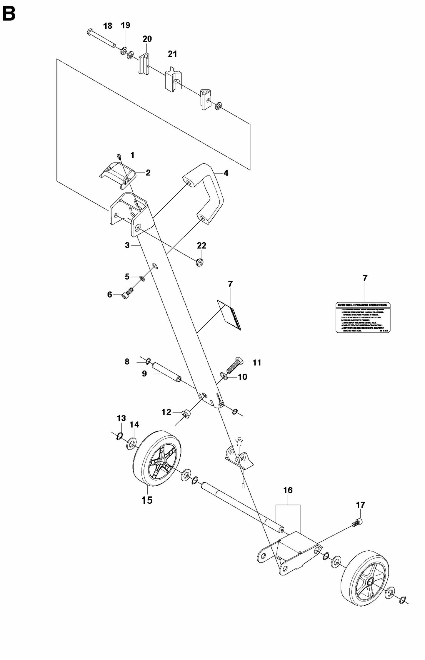 DS 250 Back Support Assembly Parts