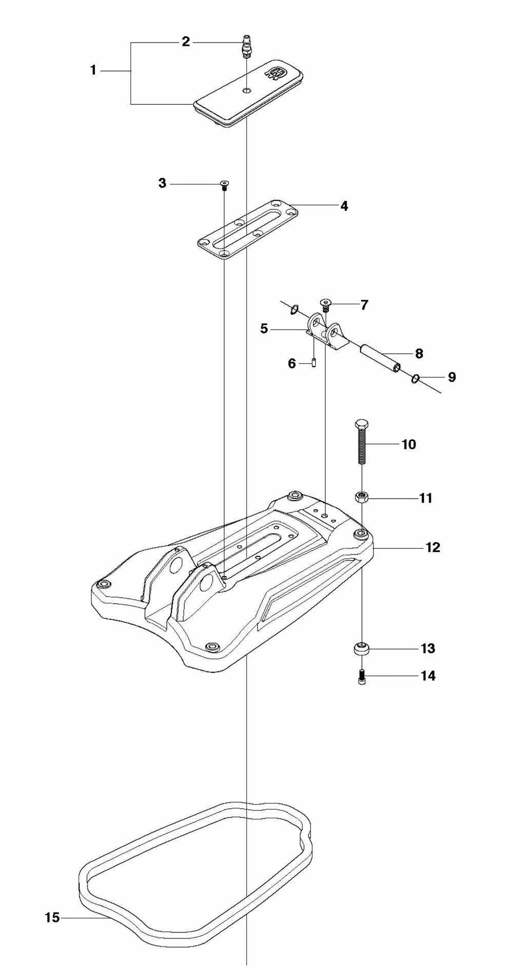 DS 250 Base Plate Assembly Parts By Husqvarna