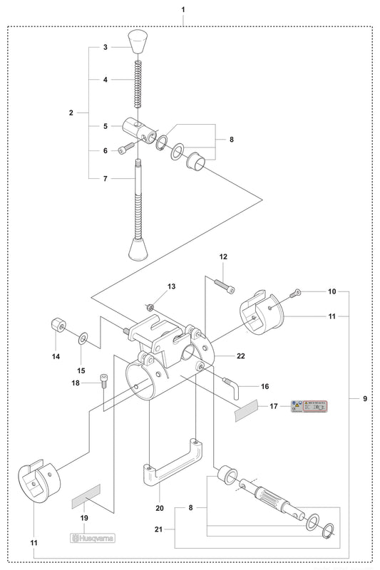 DS 40 Gyro DCX1 Assembly Parts by Husqvarna