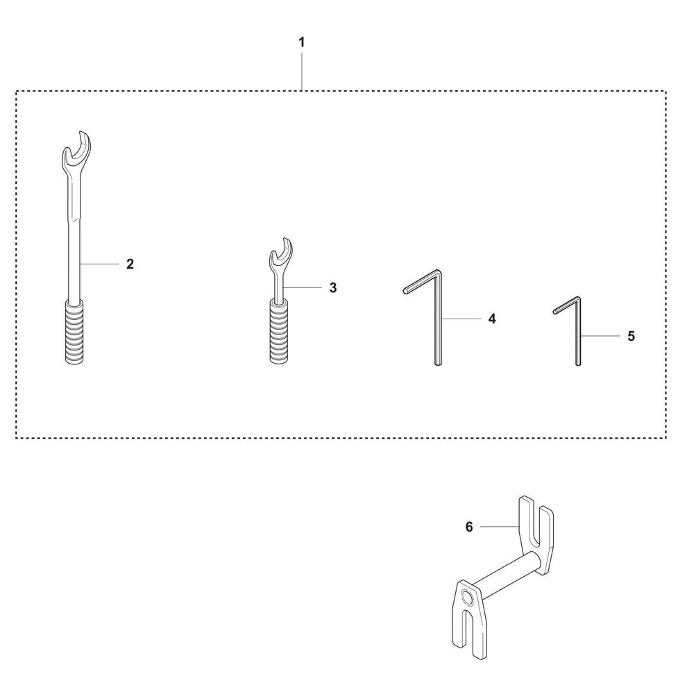 DS 40 Gyro Toolkit Assembly Parts by Husqvarna