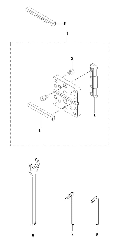 DS 450 Tools and Accessories Assembly Parts By Husqvarna