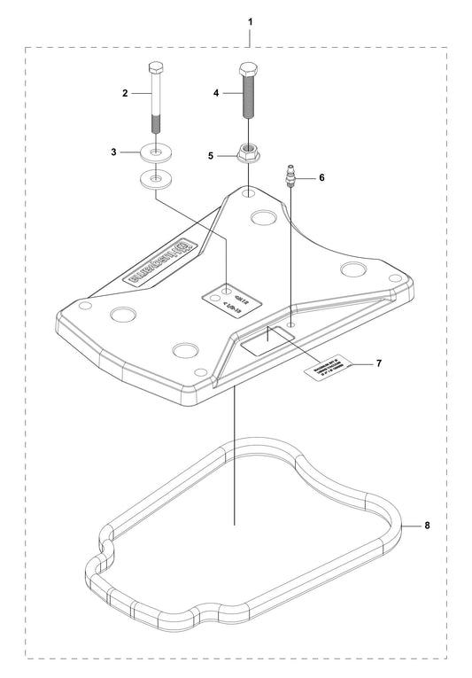DS 450 Accessories Vacuum Plate Assembly Parts By Husqvarna