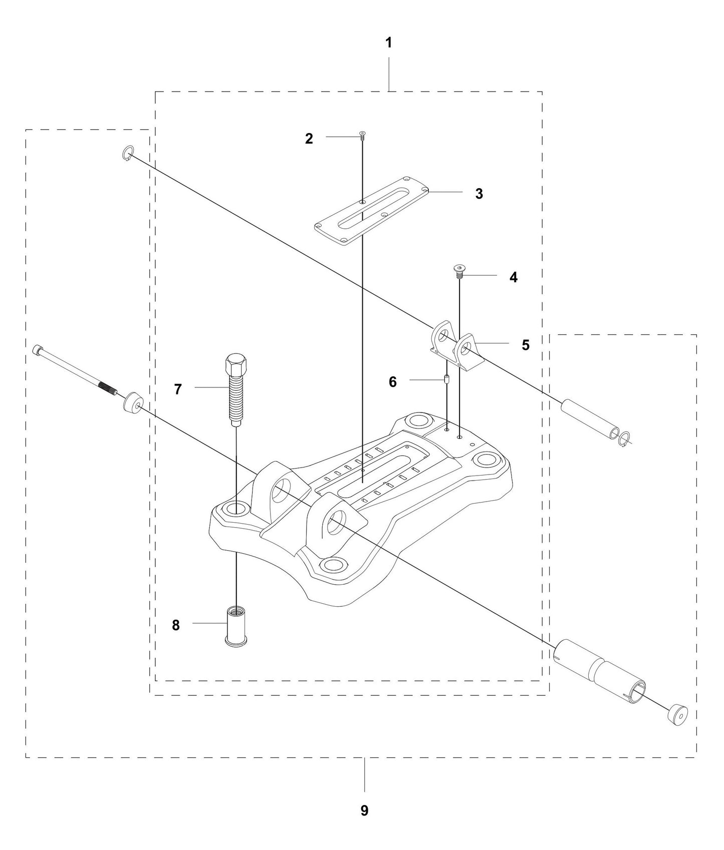 DS 450 Anchor Base Assembly Parts By Husqvarna