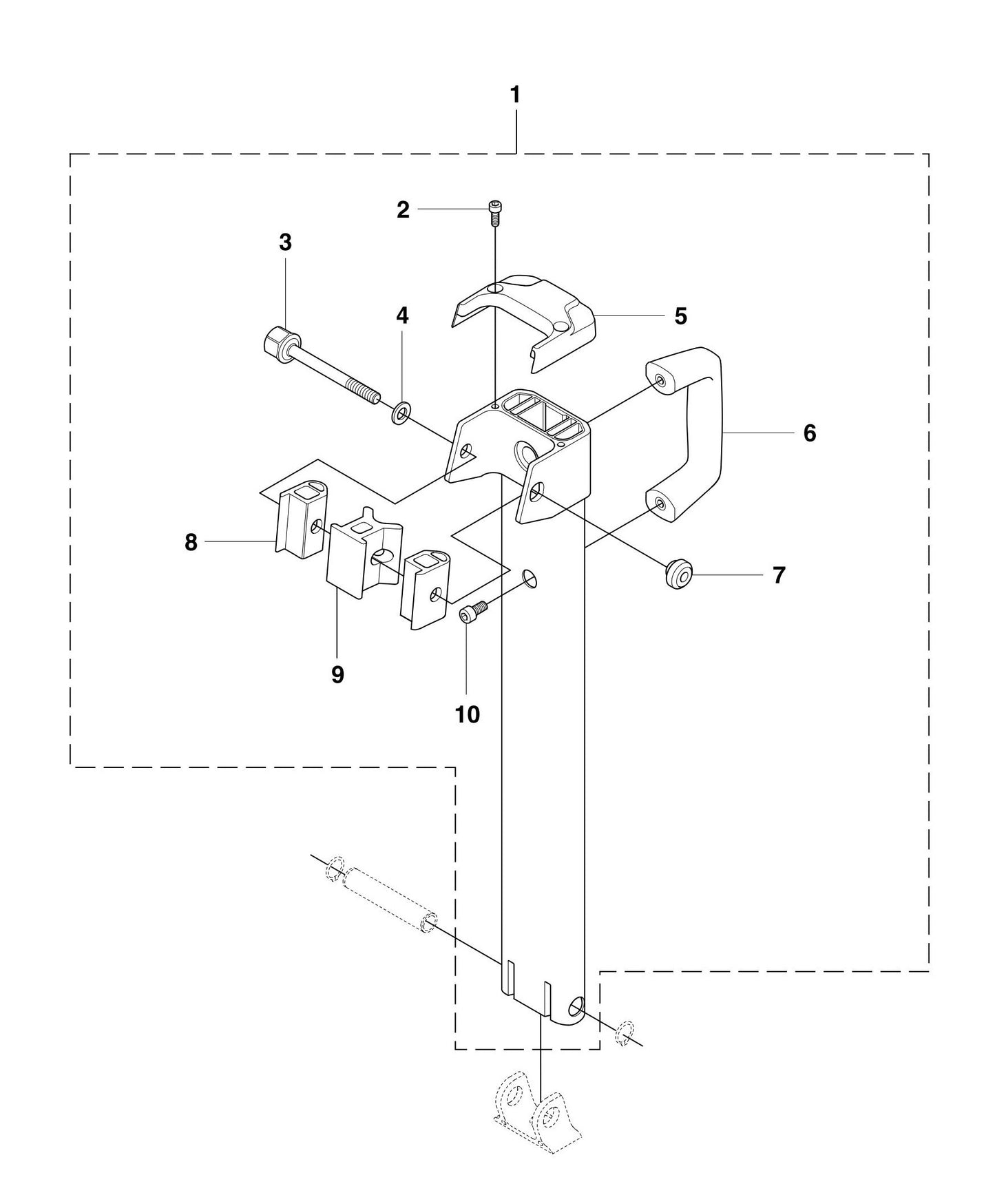DS 450 Back Support Assembly Parts By Husqvarna