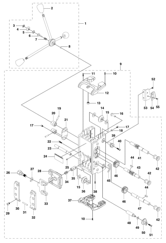 DS 450 Carriage Assembly Parts By Husqvarna