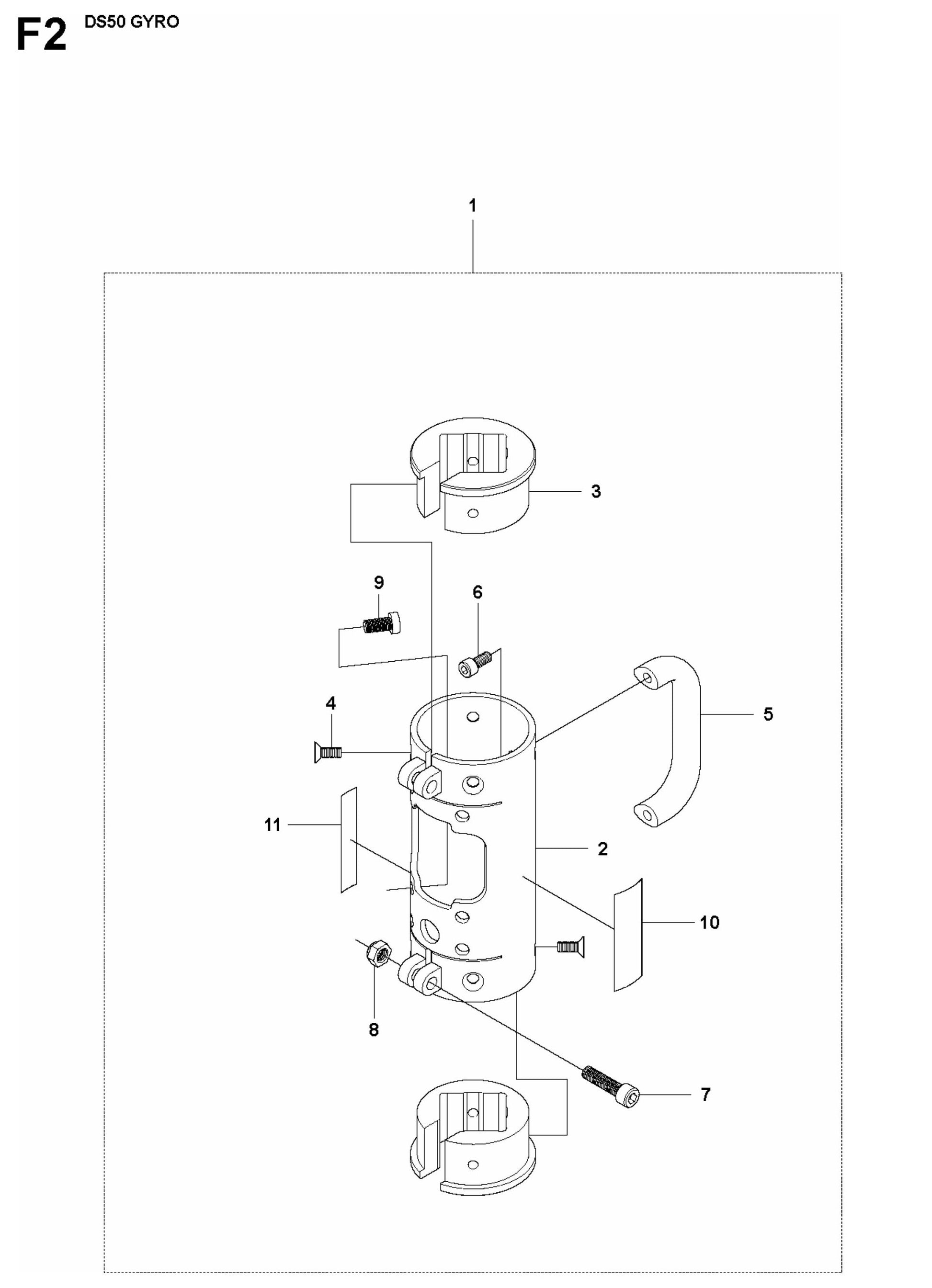 DS 50 Gyro Carriage Assembly-2 Parts