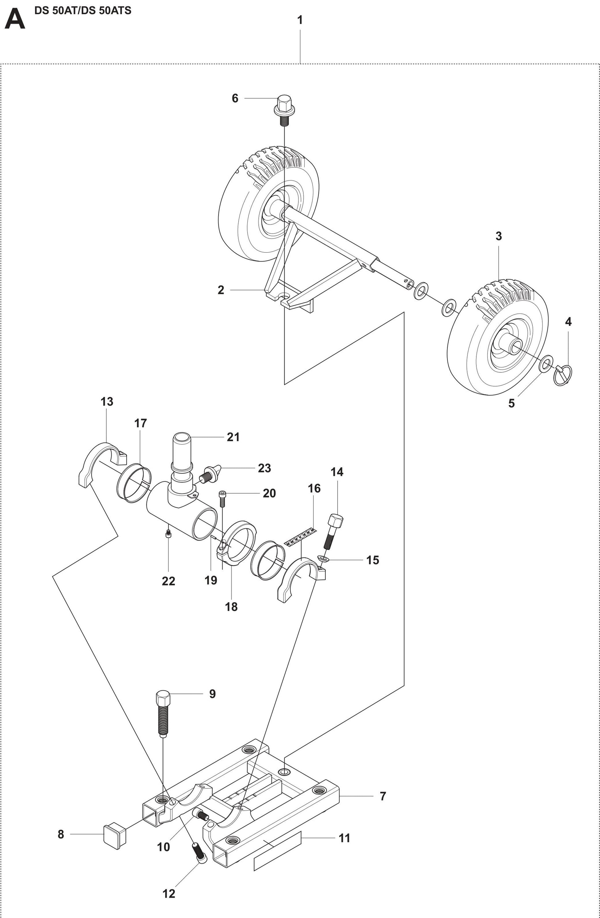 DS 50ATS Base Plate Assembly Parts