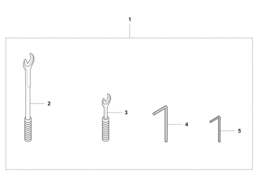 DS 50ATS Toolkit Assembly Parts by Husqvarna