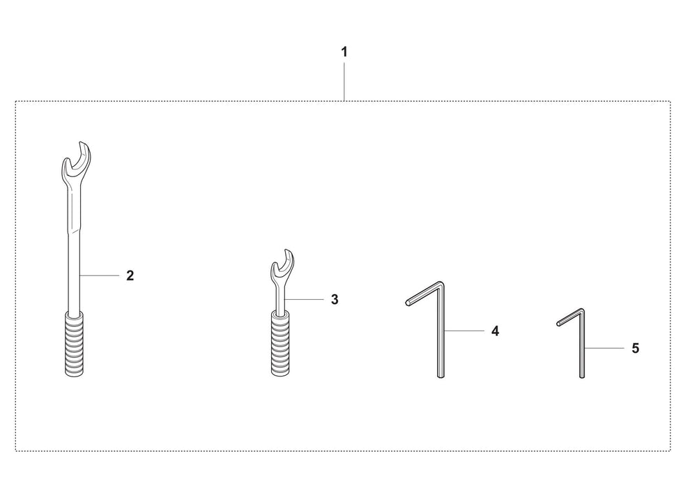 DS 50ATS Toolkit Assembly Parts by Husqvarna
