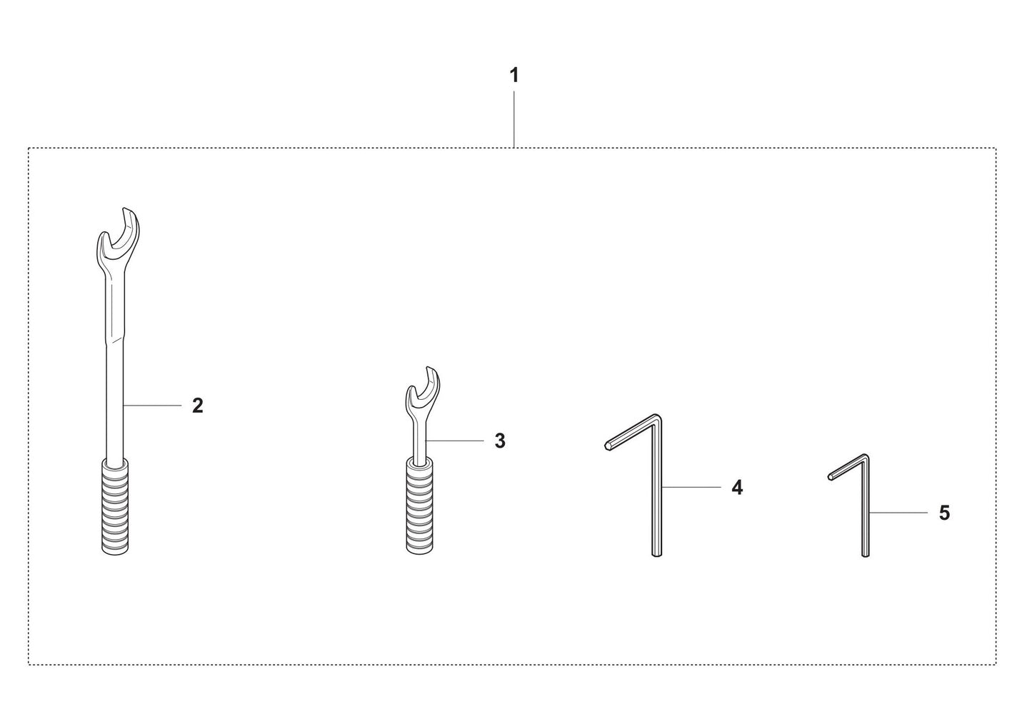 DS 50AT Toolkit Assembly Parts by Husqvarna