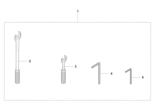DS 50AT Toolkit Assembly Parts by Husqvarna