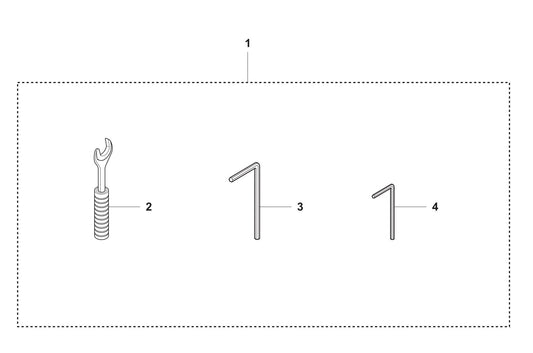 DS 50 Combi Toolkit Assembly Parts by Husqvarna
