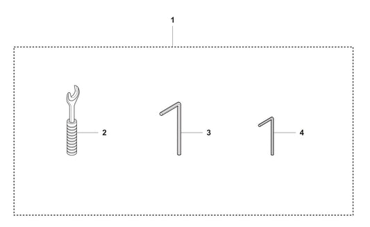 DS 50 Basic Toolkit Assembly Parts by Husqvarna