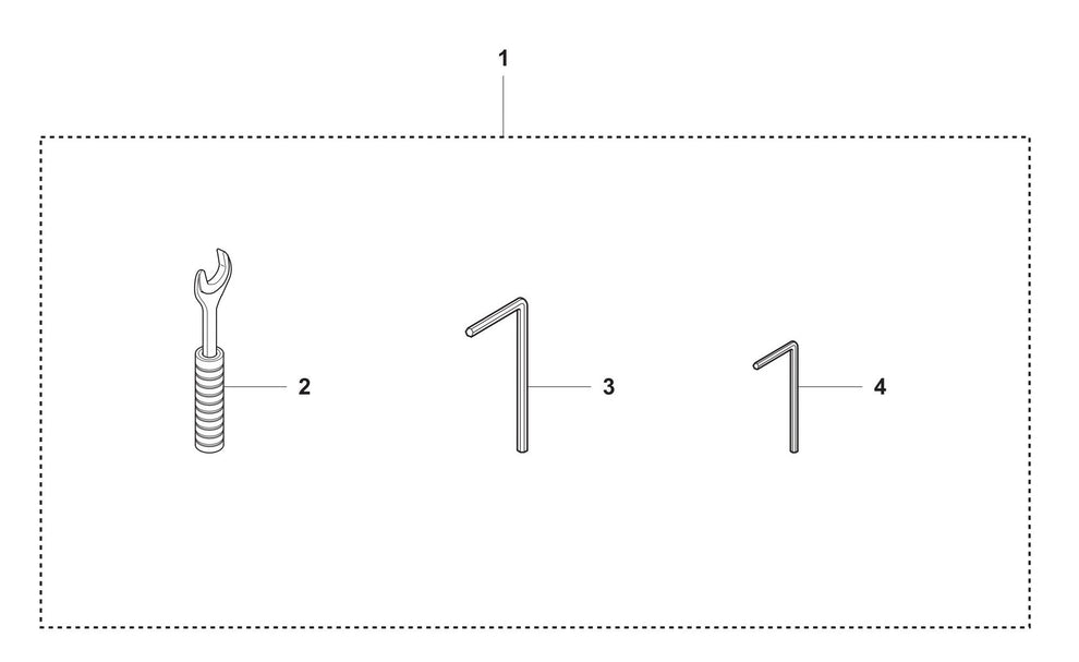 DS 50 Basic Toolkit Assembly Parts by Husqvarna