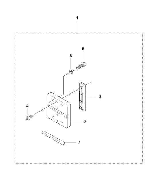 DS 50 Combi Frame Assembly Parts by Husqvarna