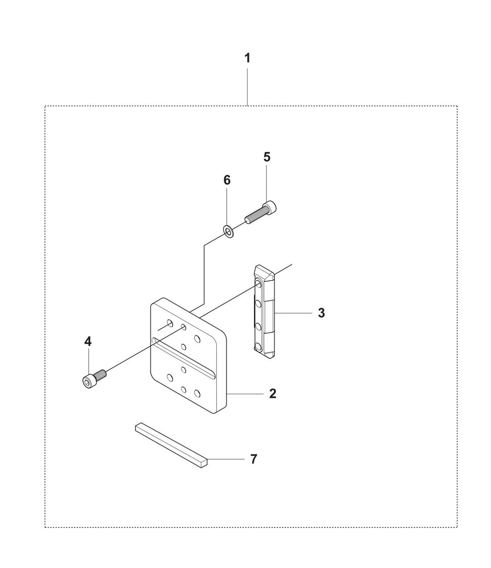 DS 50 Combi Frame Assembly Parts by Husqvarna