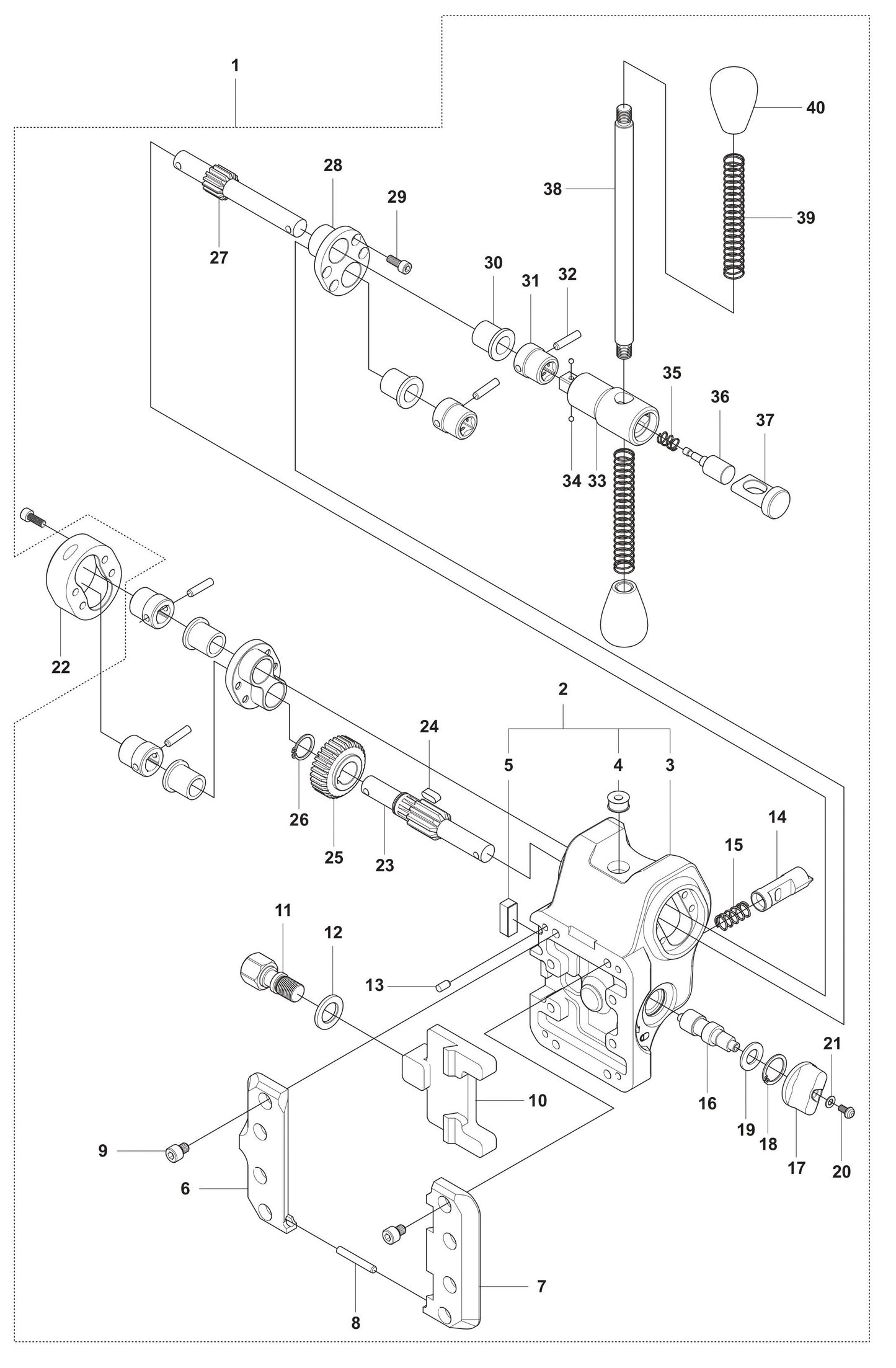 DS 50 Basic Carriage Assembly Parts by Husqvarna