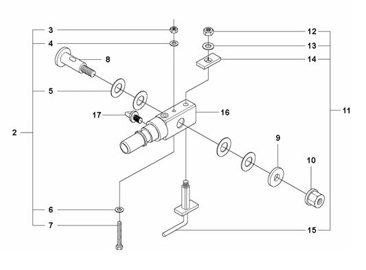 DS 50 Gyro Unit 2 Assembly Parts by Husqvarna