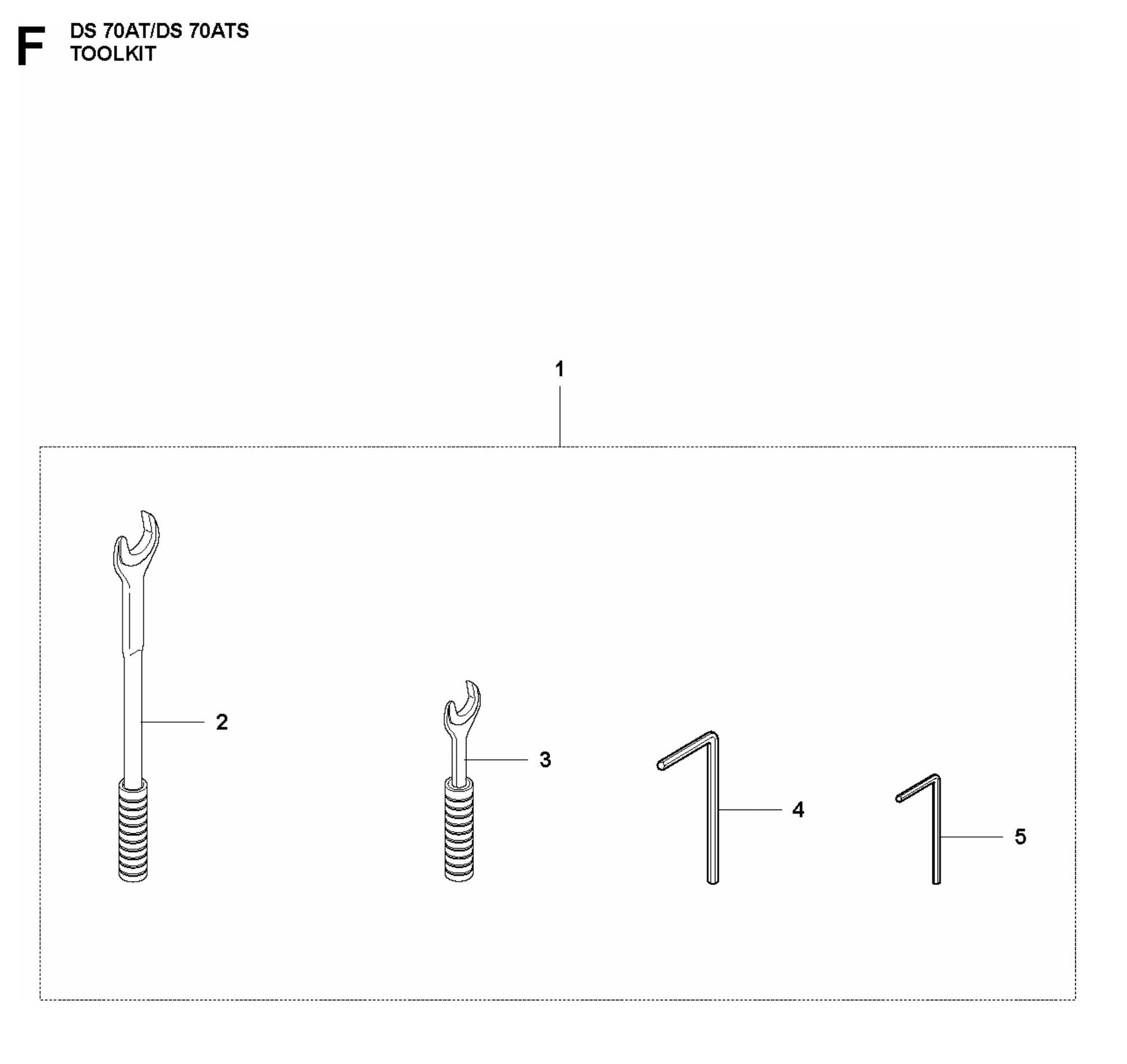 DS 70ATS Toolkit Assembly Parts