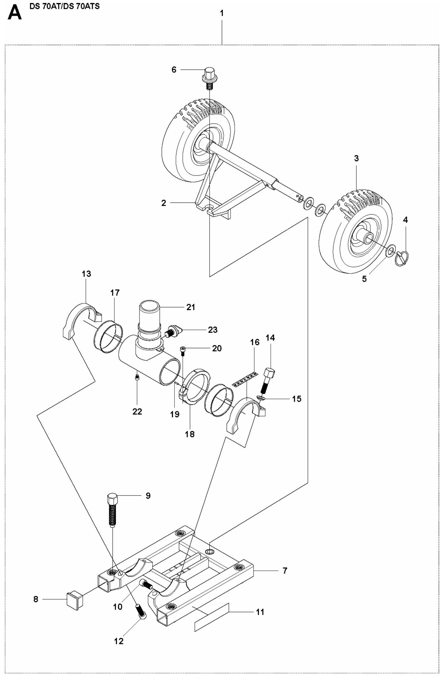 DS 70ATS Base Plate Assembly Parts