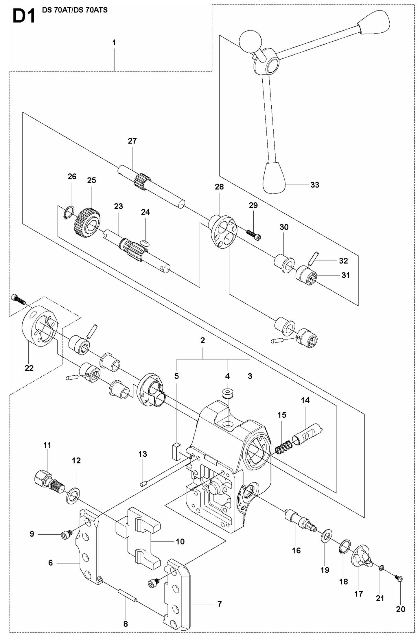 DS 70ATS Carriage Assembly Parts