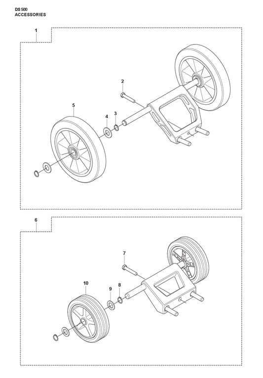 Accessories Parts for DS 500 By Husqvarna