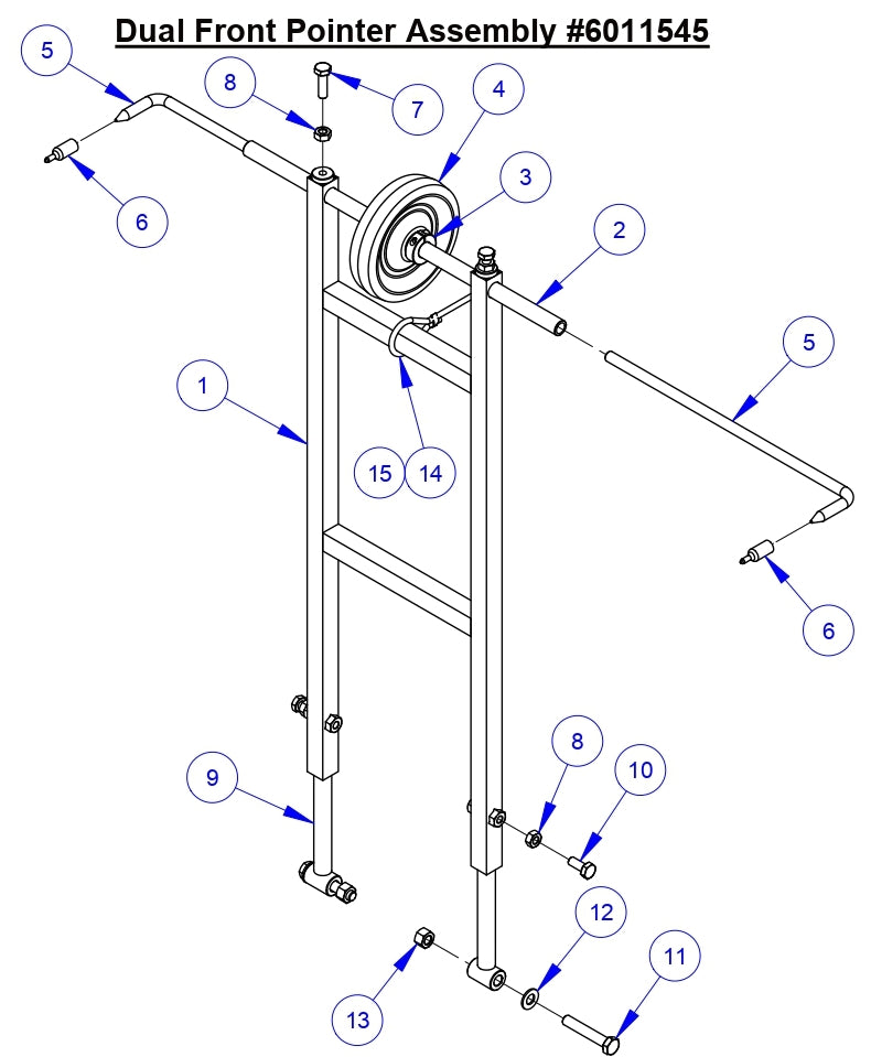 CC9074DK Dual Front Pointer Assembly Parts
