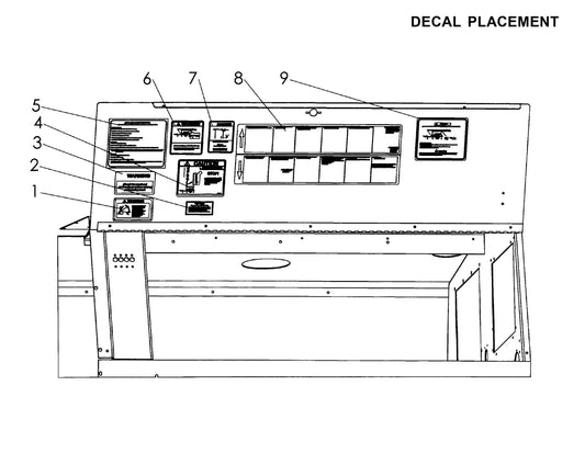 Maxi-Lite Laydown 15-20KW-Decal Placement 5 Parts By Allmand