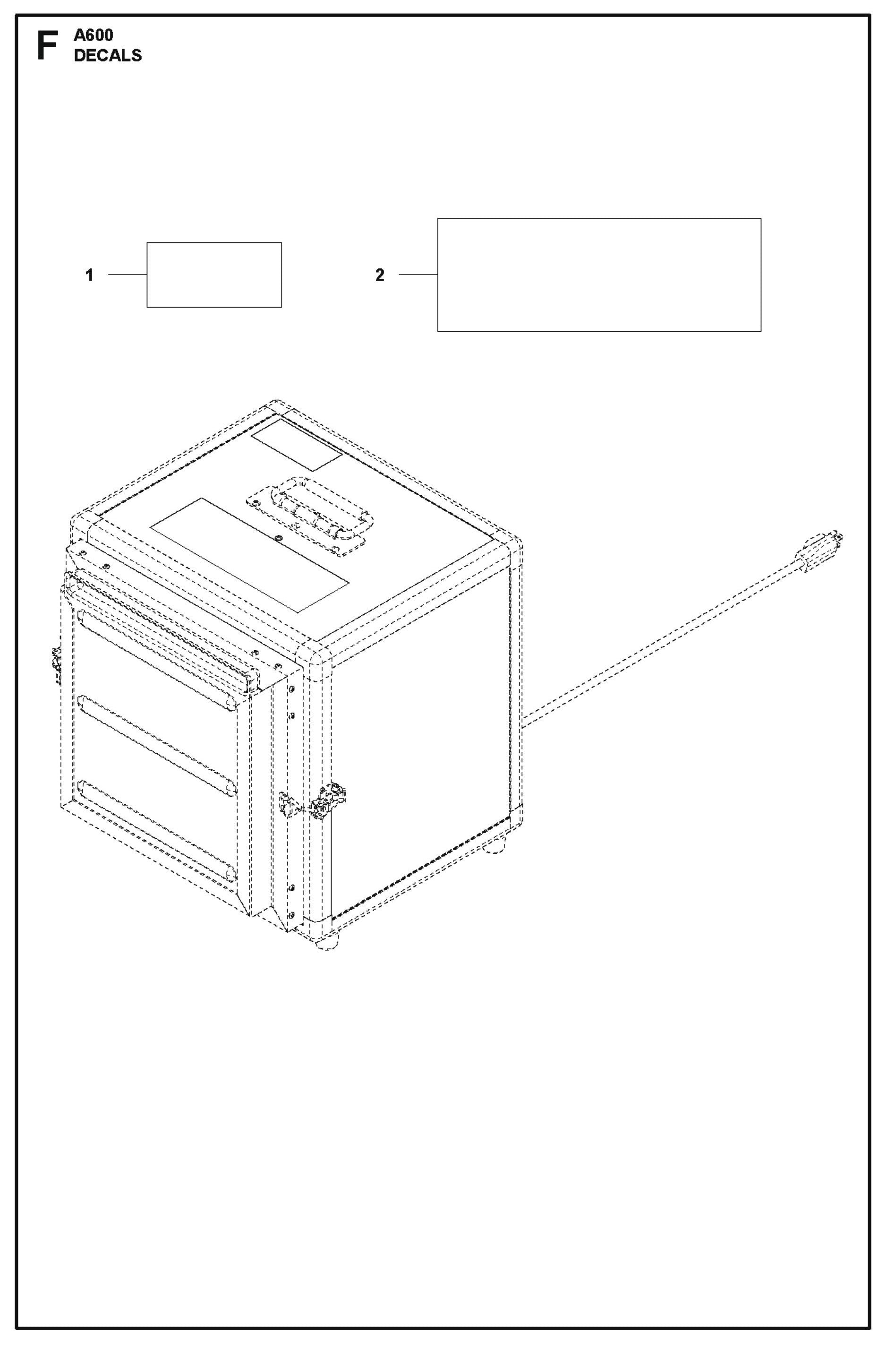 Decals Parts For A600 By Husqvarna