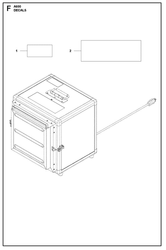 Decals Parts For A600 By Husqvarna