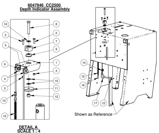 CC2500 Depth Indicator Assembly 
