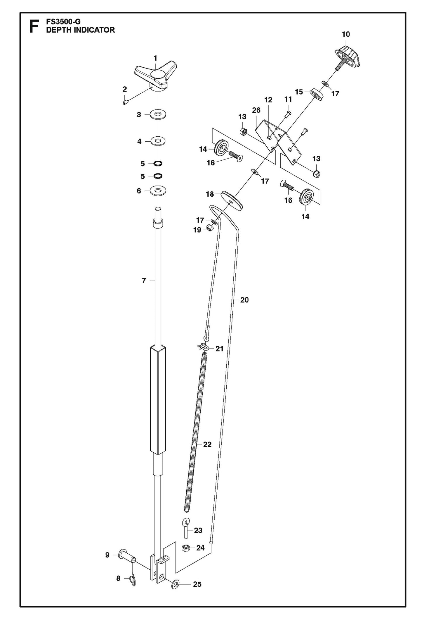 Depth Indicator for FS3500 G II By Husqvarna