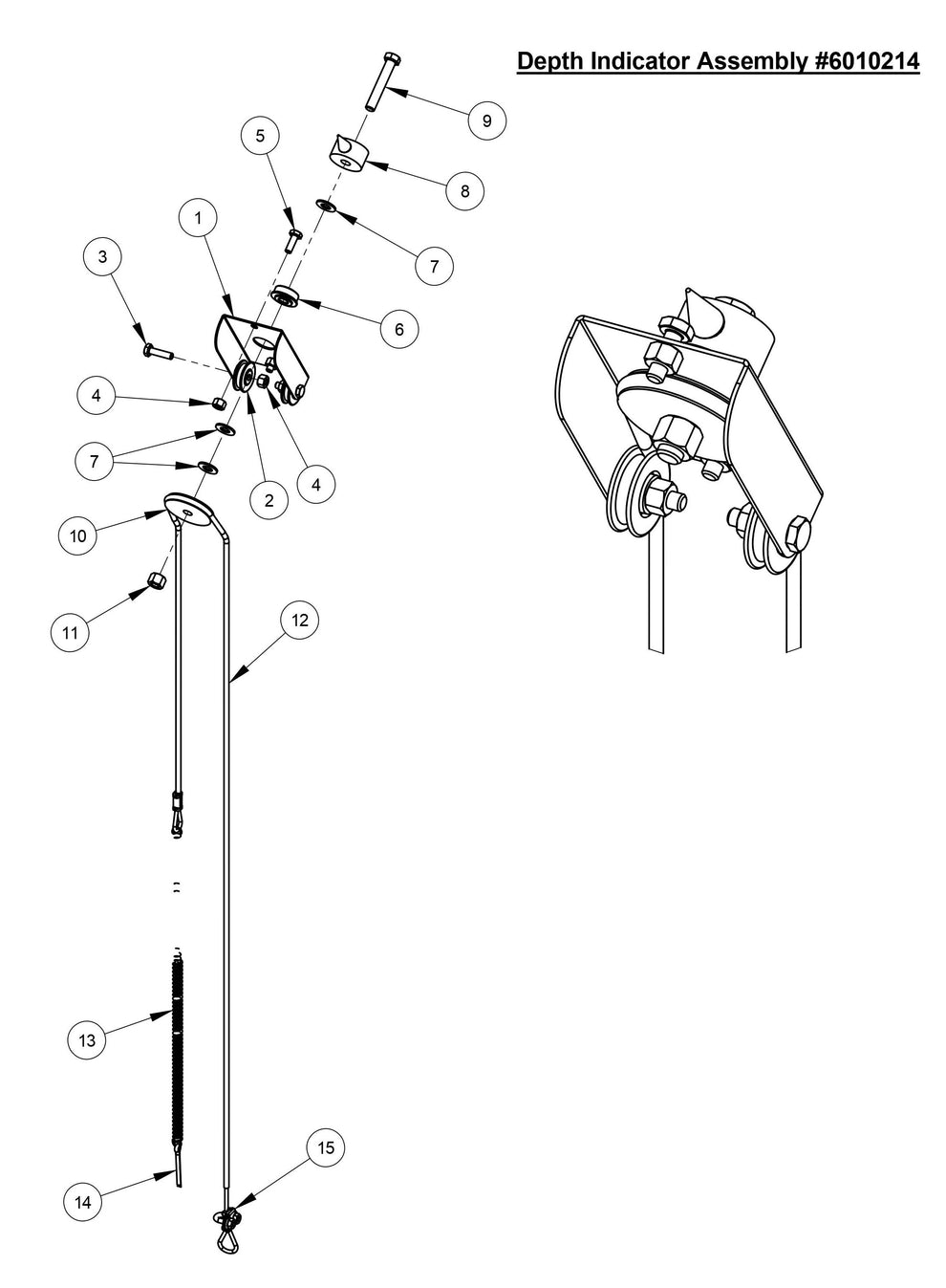 CC3535JBVP Depth Indicator Assembly