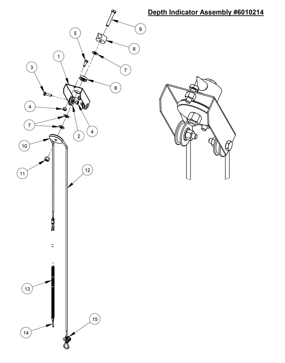 CC3700E Depth Indicator Assembly